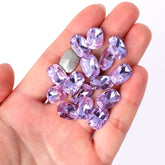 Violet Cushion Shape High Quality Glass Pointed Back Fancy Rhinestones WholesaleRhinestone